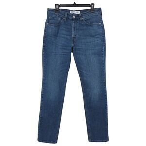 Levis S67 Athletic Mid Rise Dark Wash Blue Denim Jeans Mens 32x32